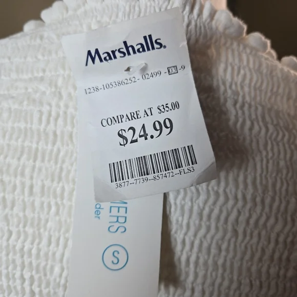 4OUR Dreamers White Dress Tiered Tube Top Size Small White NWT - Picture 5 of 16